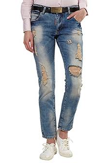 Брендовые женские рваные джинсы — база для модных экспериментов
