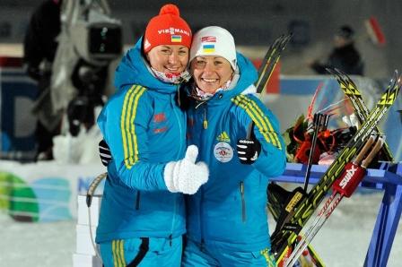 Новости биатлона - Валя и Вита Семеренко заняли второе место на женской эстафете в Германии