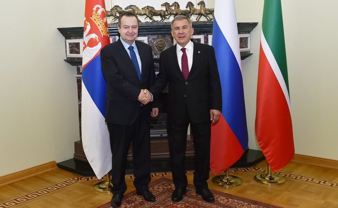 Президент Татарстана Р. Минниханов встретился с министром иностранных дел Сербии И. Дачичем