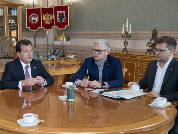 И. Метшин и П. Колтыпин обсудили концепцию  развития  районе ул. Портова