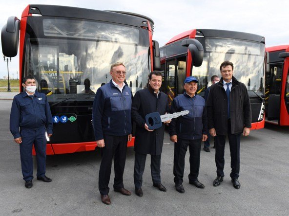 23 новых автобуса «НефАЗ» переданы для пассажирских перевозок в Казани