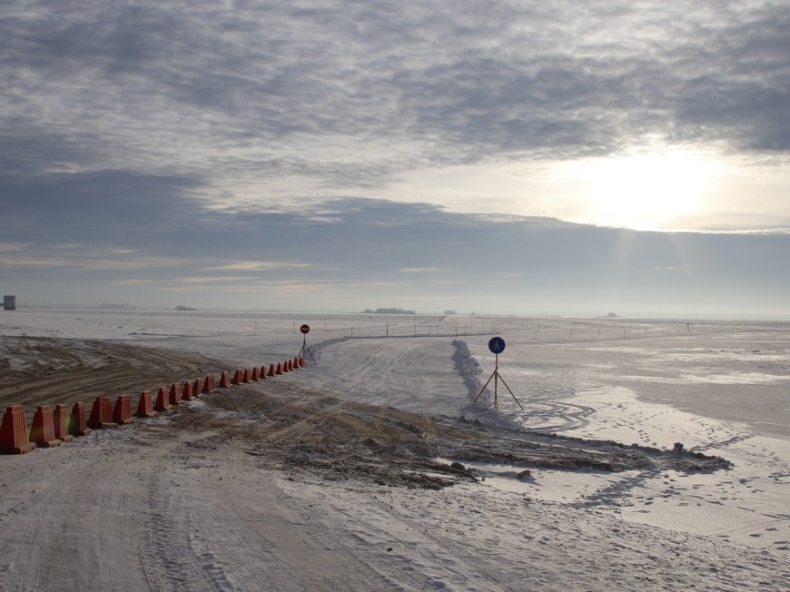 В Татарстане открылась самая длинная в республике ледовая переправа